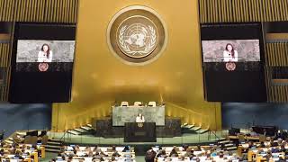 Meredith OConnors Address at the United Nations General Assembly Hall [upl. by Sicular936]