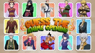 GUESS THE ANIME OPENING BY THE SONG 🔊🎵 Super Easy  Medium  Hard 🔥 [upl. by Deryl]