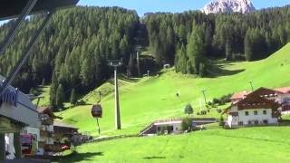 Discesa integrale cabinovia Agamatic quotCiampinoiquot  Selva di val Gardena  Wolkenstein BZ  ç¼†è½¦ [upl. by Mendy]