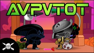 AVPVTOT Alien Vs Predator Vs TrickOrTreating  A Halloween Short by James [upl. by Gianina73]