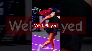 Well Played Sabalenka  Paolini tennis sports highlights shorts [upl. by Notsew]