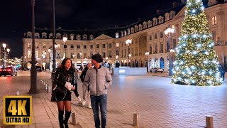 Paris Place Vendome Walking Tour  Christmas 2022 [upl. by Ardnekal683]