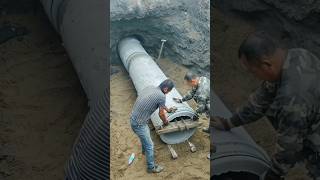 Precast Concrete Pipe Installation and Laying Construction Process [upl. by Anelehs15]