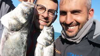 Spigola big a surfcasting con larrivo del freddo [upl. by Yenots]