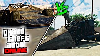 NUEVO COCHE RAMPA vs CAMIÓN TALADRO ¡NUEVO DLC  GTA V Online NUEVO DLC GTA 5 Online  Zoko [upl. by Lida]