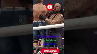 The Undertaker Chokeslam Power John Cena [upl. by Elo92]