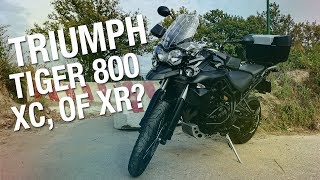 TestReview Triumph Tiger 800 XCXR op zoek naar een woonwerk motor [upl. by Eiaj]