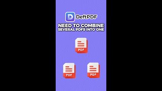 Need to combine several PDFs into one but don’t know how deftpdf shorts [upl. by Fran]