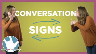 30 Signs You Need to Know for Basic ASL Conversations [upl. by Nawoj690]