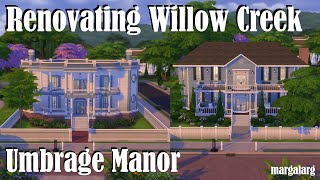 Sims 4  Renovating Willow Creek  Umbrage Manor [upl. by Nama142]