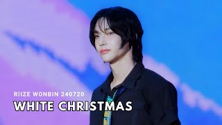 240720 White Christmas WONBIN FANCAM  RIIZE FANCON in SINGAPORE 라이즈 원빈 직캠 [upl. by Lednam]