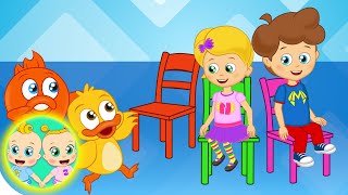 Musical Chairs NEW song  Happy Baby Songs Nursery Rhymes [upl. by Hayidah]