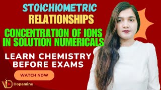 Stoichiometric Relationships 11  Concentration of Ions in Solution Numericals  Chemistry  JEE [upl. by Atinauq397]