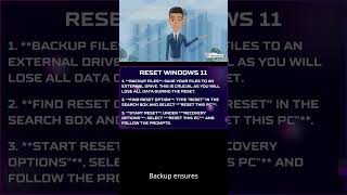 Slow PC The easy way to reset your Windows 11 system computer reset shorts [upl. by Kano67]