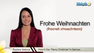 How to Say quotMerry Christmasquot in German [upl. by Elehcir]