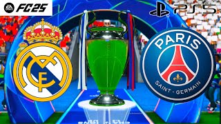 FC 25  Real Madrid vs Psg  CHAMPIONS LEAGUE FINAL MATCH  MODO SIMULACION PS5 [upl. by Anaet]