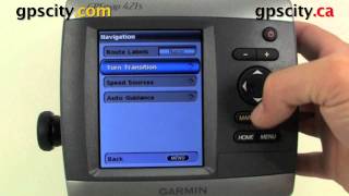 Garmin GPSMap 421s Video Manual  Navigation Settings [upl. by Dalohcin]