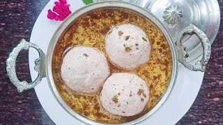 Chicken Goshtaba Recipe  How to make Kashmiri Wazwaan Gushtaba  Kashmiri Yekhni chicken kofta [upl. by Anawqahs412]