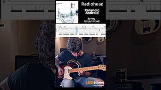 Radiohead Paranoid Android Guitar Solo with TAB [upl. by Eelrebma954]