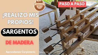 ¡¡TUTORIAL Te enseño hacer sargentos de madera caseros y rápidos [upl. by Ardnasela492]