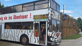 Serengeti Park Hodenhagen Übernachtung im Doppeldeckerbus [upl. by Niras]