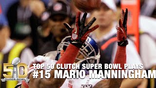 15 Mario Manninghams Incredible Sideline Catch in Super Bowl XLVI  Top 50 Clutch SB Plays [upl. by Annyrb]