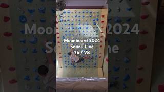 Moonboard Benchmark Squall Line 7b  V8 [upl. by Akieluz140]