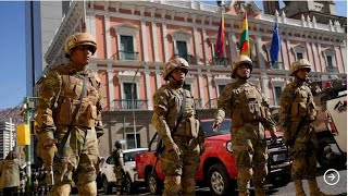 Levantamiento militar en Bolivia Gobierno retomó el control en La Paz tras amenazas del Ejército [upl. by Havot]