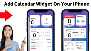 How To Add Calendar Widget On Your iPhone 2025 [upl. by Nhguaval477]