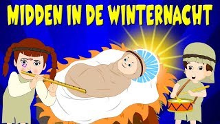 Nederlandse Kerstliedjes  Midden in de winternacht etc  Kinderliedjes [upl. by Samuel583]