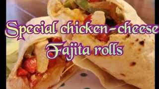 Yummy amp Healthy Chicken Cheese Fajita Fried Rolls  Fajita rolls  less spices  Ramadan Special [upl. by Elon]