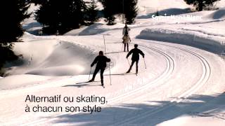 Clip Ski de fond aux Saisies [upl. by Ahens]