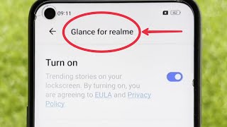 What is Glance for Realme  Glance Kya hai Kaise Use kare in Realme Phones [upl. by Liauqram]