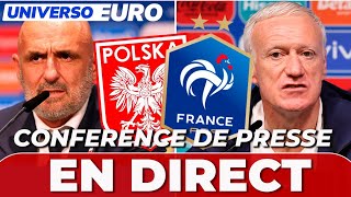 FRANCE  POLONIE  CONFERENCE DE PRESSE en direct  DESCHAMPS  LIVE EURO 2024 [upl. by Harihat754]