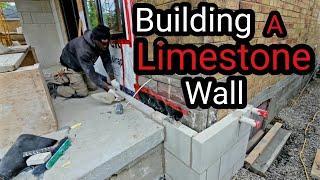 How To Build A Limestone Wall DIY [upl. by Jt]