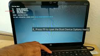 How to Boot From USB on HP Pavilion g6 to install Windows 7 [upl. by Amias]