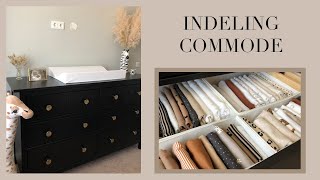 WAT ZIT ER IN ONZE COMMODE 👶🏼⭐  COMMODE INDELING [upl. by Dlonyar]