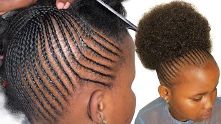 The easy cornrows with Extensions to try  plain lines each step JANEILHAIRCOLLECTION [upl. by Glimp23]