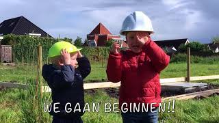 Uitzetten rooilijnen nieuwe woning [upl. by Head]