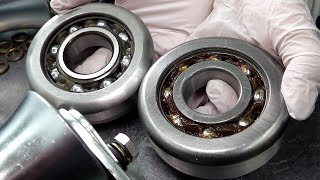 Process of making ball bearings Korean old bearing manufacturing factory [upl. by Ianej]