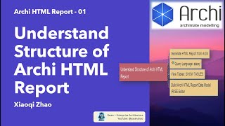 Archi HTML Report 01  Understand Data Model Structure [upl. by Zap]