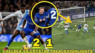 Lavia Debut🔥Mudryk And Madueke Goals Chelsea Vs Crystal palace 21 Highlights [upl. by Aileek658]