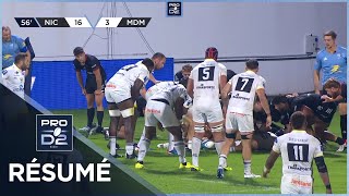 PRO D2 Saison 20242025 J06  Résumé Stade Niçois Rugby – Stade Montois Rugby [upl. by Ellon]