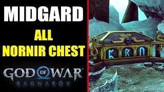 Midgard  All Nornir Chests Locations  God of War Ragnarök [upl. by Evars]