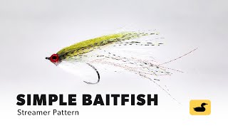 Fly Tying Tutorial  Simple Baitfish [upl. by Brocklin638]