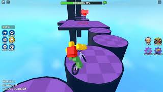 roblox quotobby but youre on a bikequot speedrun 61676 world 1 [upl. by Melvena]