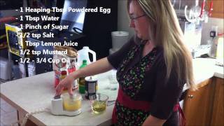 Homemade Mayonnaise with Powdered Eggs Great Use of Food Storage [upl. by Notnyw]