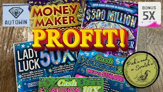 Profit Symbols 67 Mix Session Ohio Lottery Scratch Off Tickets [upl. by Auhel743]