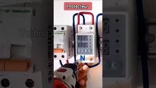 Protecteur de tension electricite maisonshots shortsviral shortvideo short electricianlife [upl. by Swerdna219]