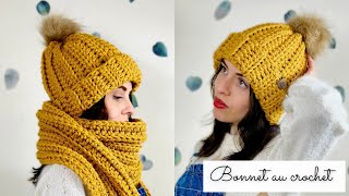 Comment faire un bonnet au crochet 🧶 SUPER RAPIDE 🧶 Tuto crochet facile ✨Taille naissance à adulte [upl. by Aerdnak]